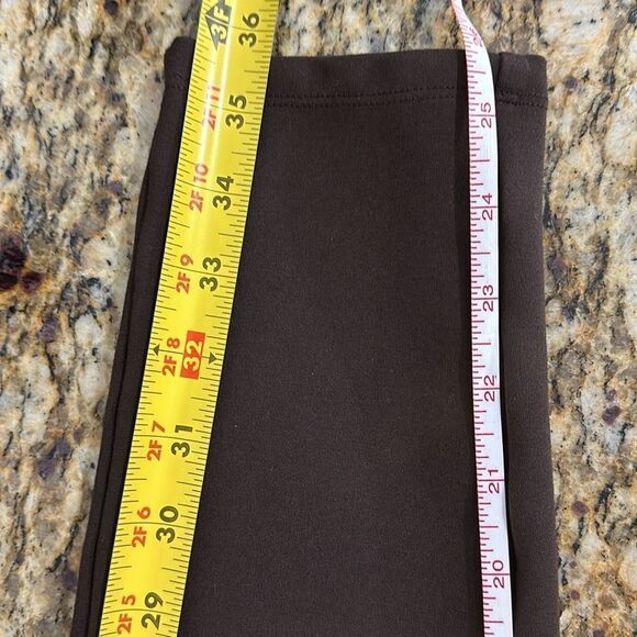 Soft Surroundings Pull On Slim Soft Essential Ponte Tights In Brown Size M - Picture 7 of 9